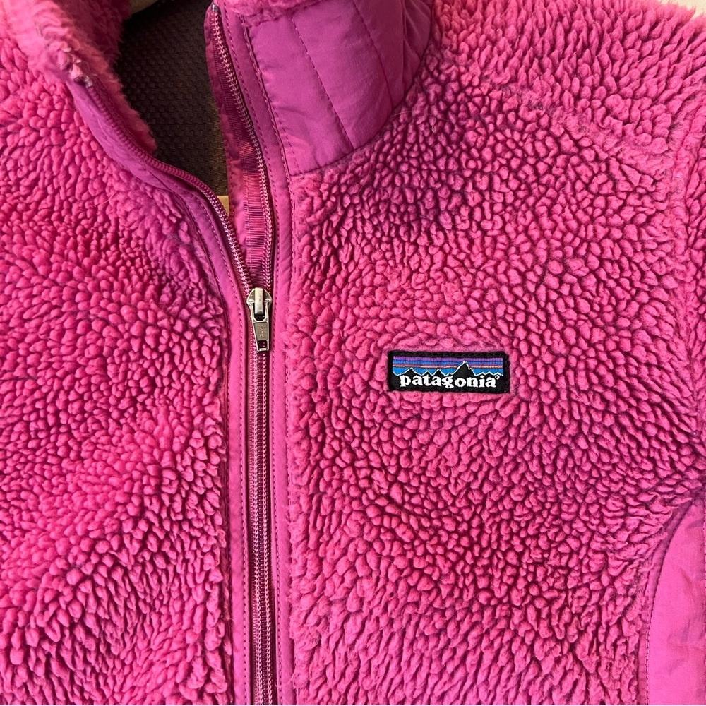Patagonia Women’s Vintage Full Zip Sweater Jacket Pink Size Small - Picture 2 of 4